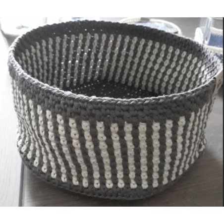 Haakpatroon mand groot rond