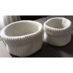 Haakpatroon ronde mandjes 10/12 cm