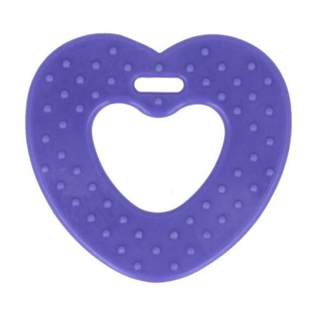 BIJTRING HART MET NOPPEN 65MM cobalt