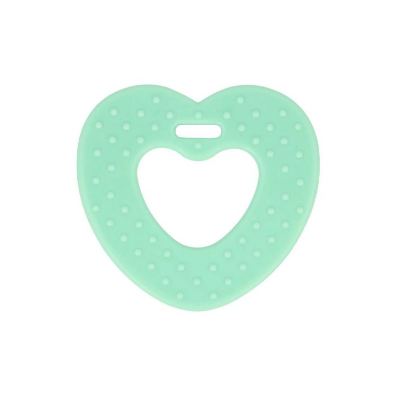 BIJTRING HART MET NOPPEN 65MM mint