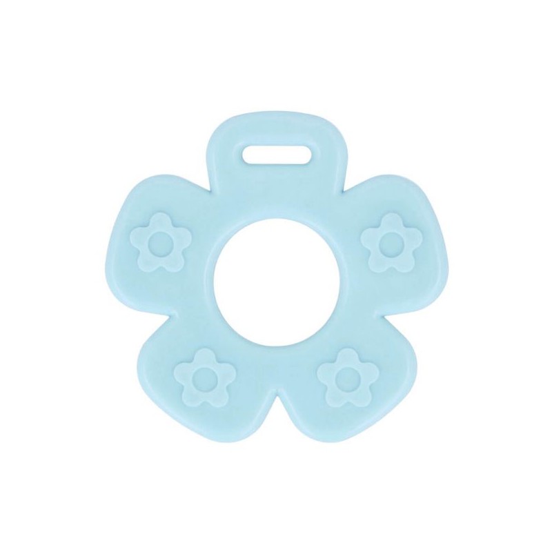 BIJTRING BLOEM OPEN 65MM l blauw