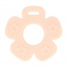 BIJTRING BLOEM OPEN 65MM roze