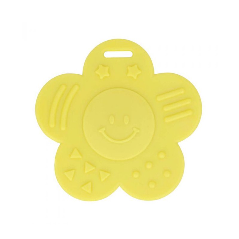 BIJTRING BLOEM DICHT 60MM geel