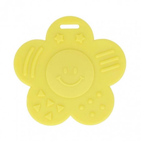 BIJTRING BLOEM DICHT 60MM geel