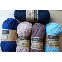 Haakpakket Bankdeken Isle blauw