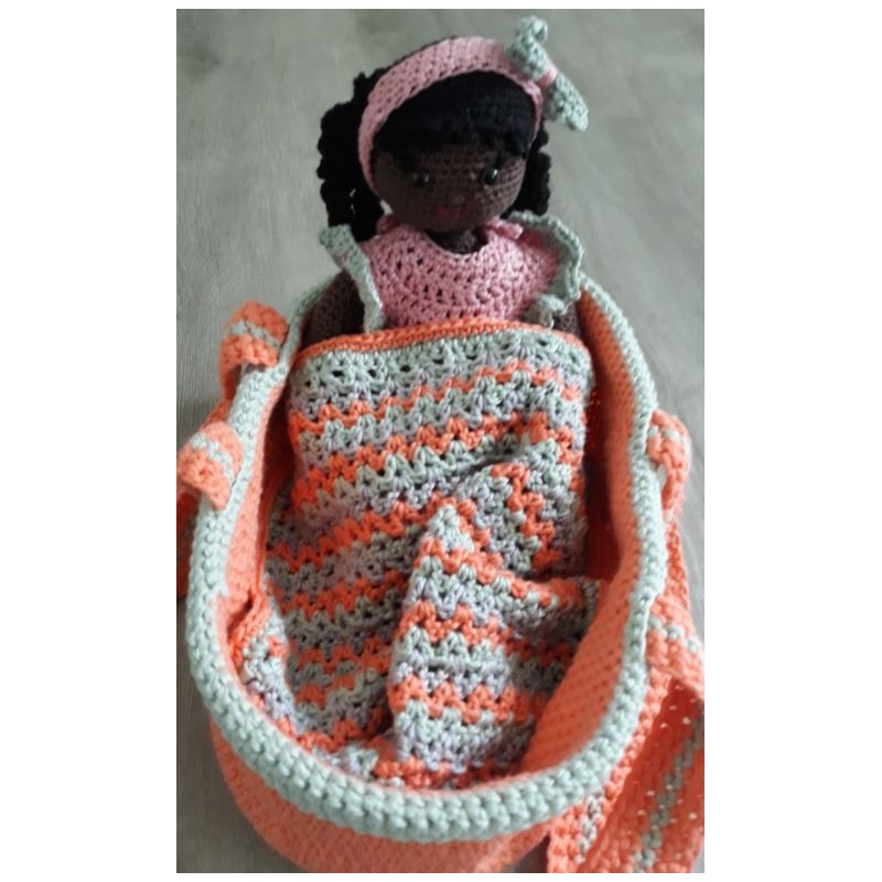 Aankleedpop met reiswieg pakket B CAL