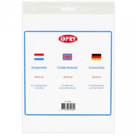 KNISPERFOLIE 25X75CM