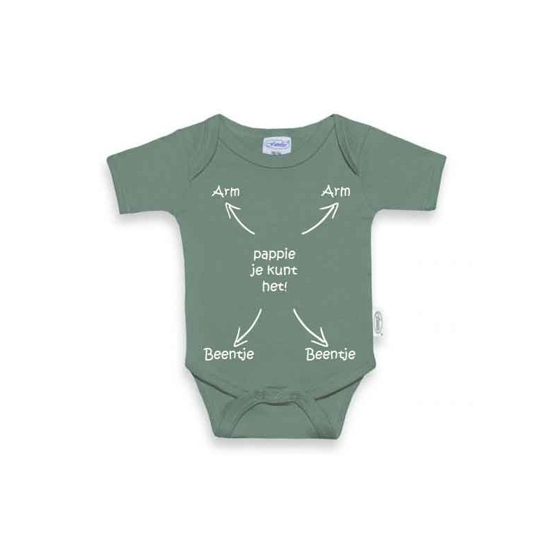 ROMPER UNI LINE STONE GREEN je kan het