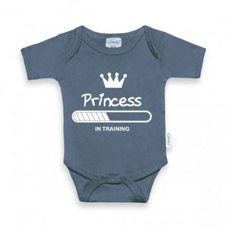 ROMPER UNI LINE GREY/BLUE princess