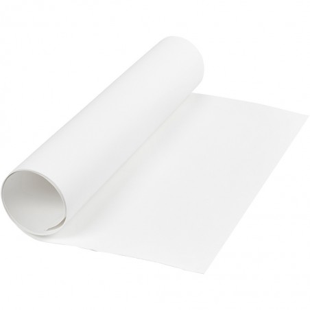 Faux Leather Papier , b: 50 cm, 350 g/m2, wit, 1m