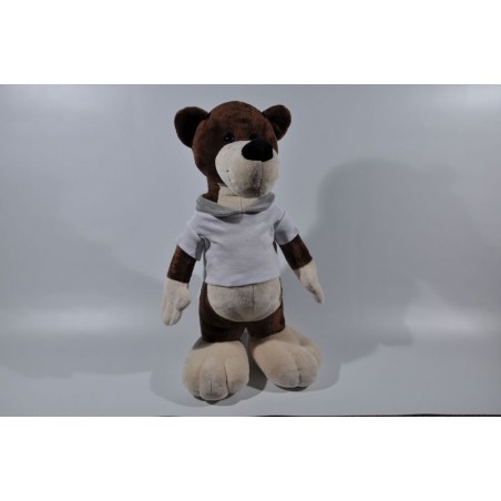 Knuffel beer staand met T-shirt