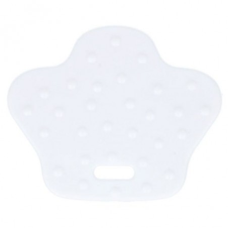 BIJTRING DIERENPOOT MET NOPPEN 68X57MM wit