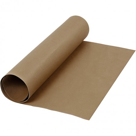 Faux Leather Papier , b: 50 cm, 350 g/m2, d bruin, 1m