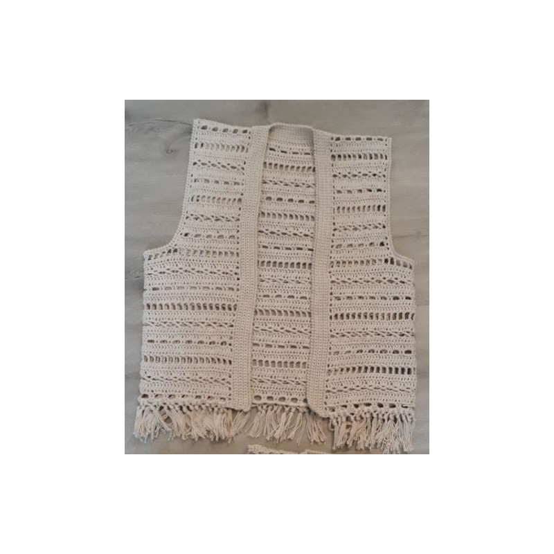 haakpatroon Boho vest maat 36/38