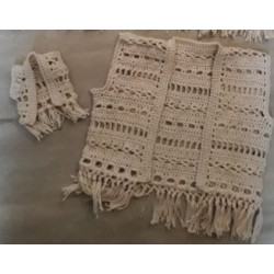 haakpatroon Boho vest maat 36/38, 98/104 en beer