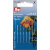 PRYM BORDUURNAALDEN MET PUNT ASSOR. NR.18-22 ZILVER