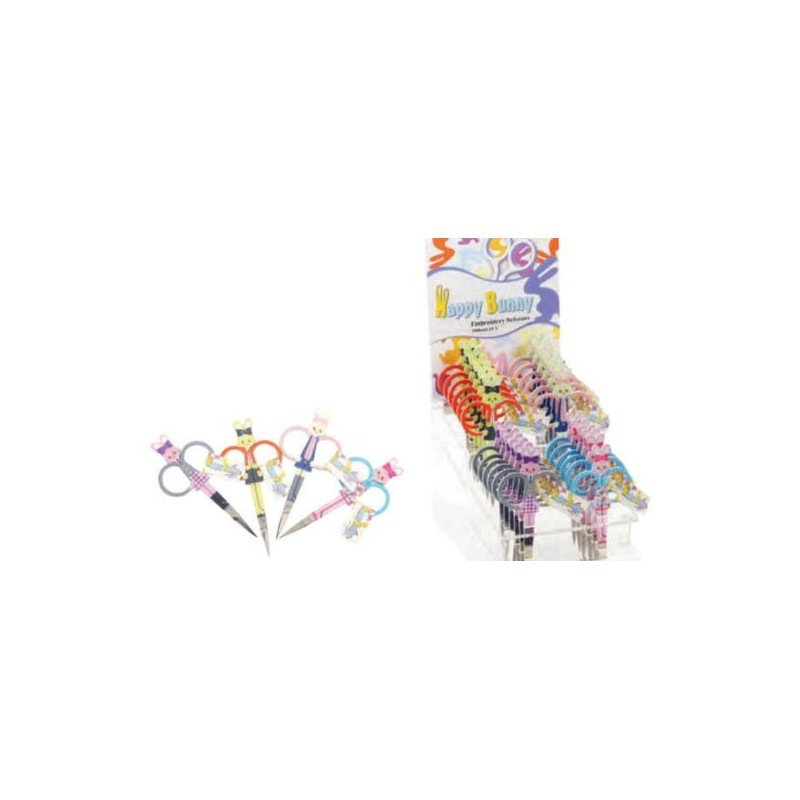 Borduur schaar bunny 10,5 cm blauw handvat Borduur schaar bunny 10,5 cm blauw handvat