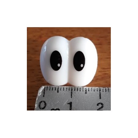 Grappige veiligheids ogen,  18mm ovaal