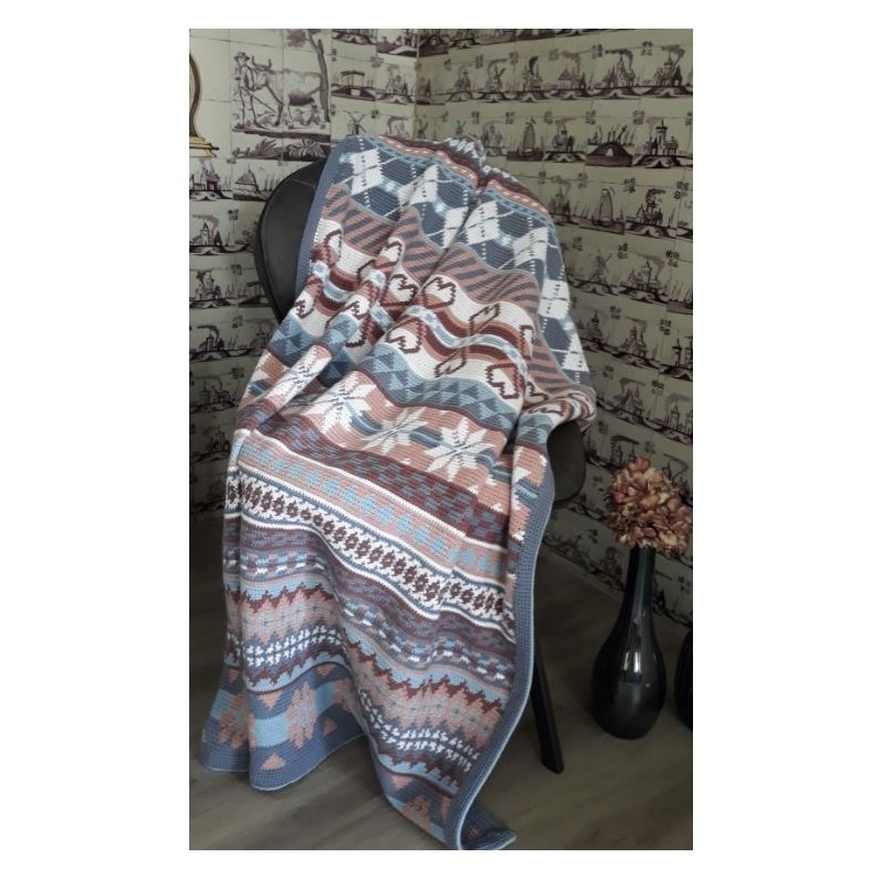 Haakpatroon Bankdeken Isle