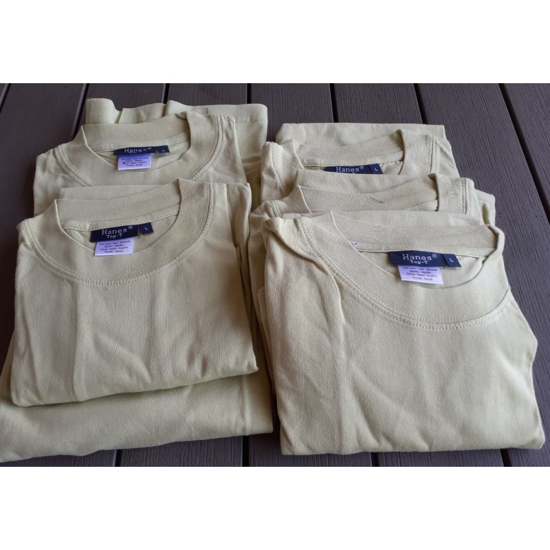 Set 8. 5 t shirts maat L unisex zacht groen