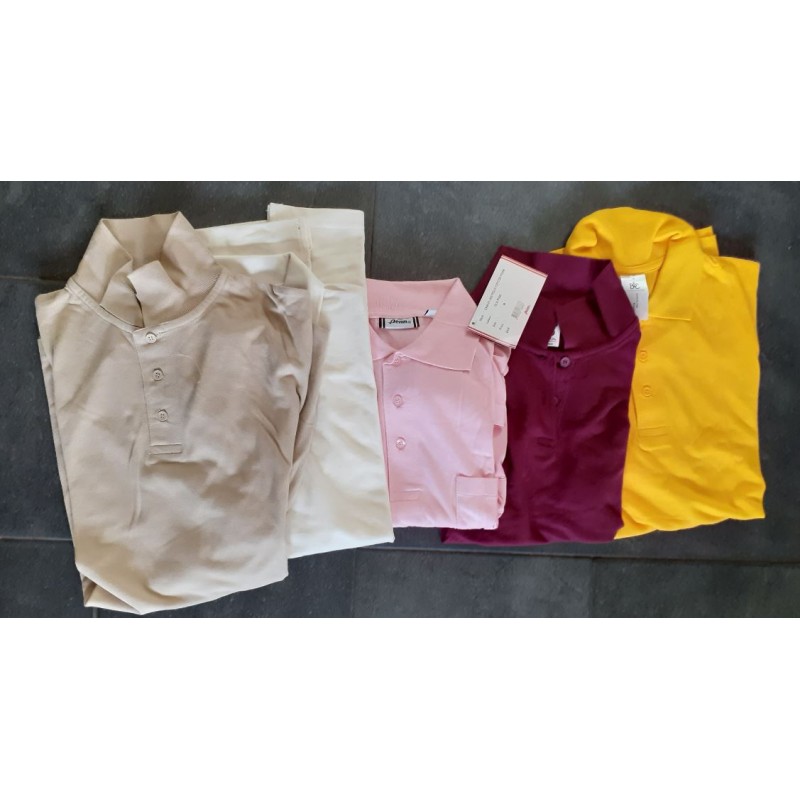 Set 21. 5 polos maat M unisex