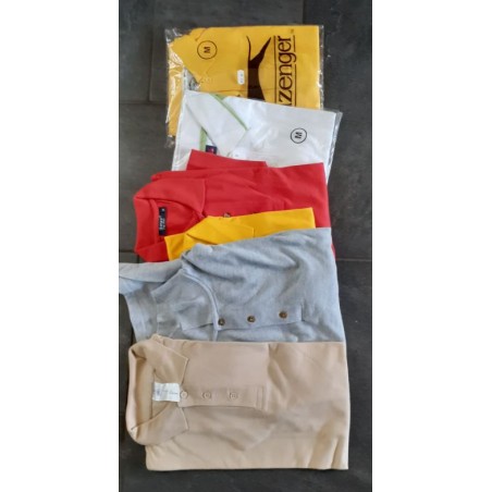 Set 23. 6 polos maat M unisex