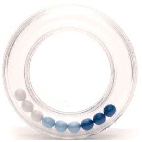 Rammelaar balletjes 63mm blauw
