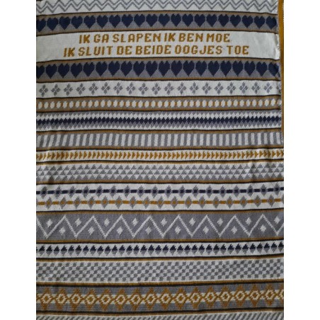 Haakpatroon ledikantdeken ik ga slapen