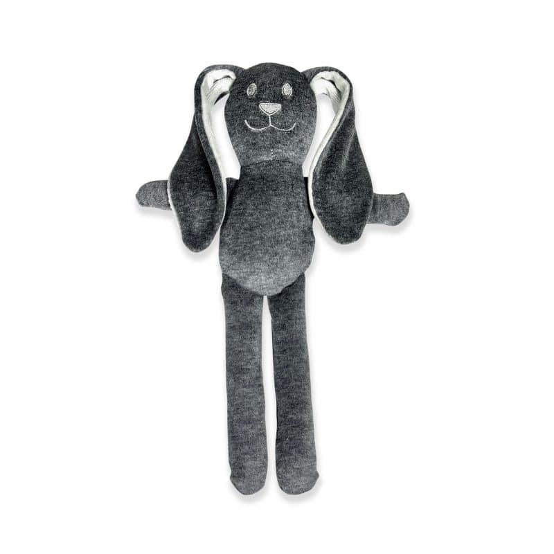 Konijntje Kaya met rammelgeluidje, steel grey