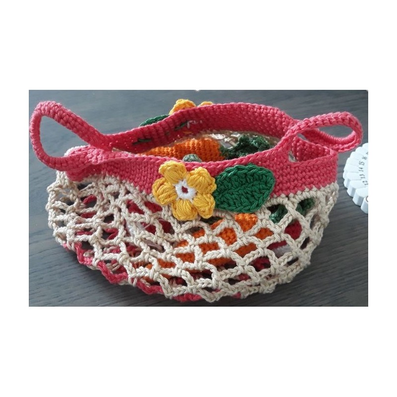 Haakpatroon gevuld groentetasje