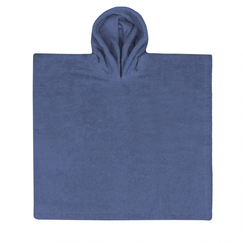 Poncho  silk blue