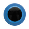 dierenogen 24mm zwart/blauw veiligheidssluiting