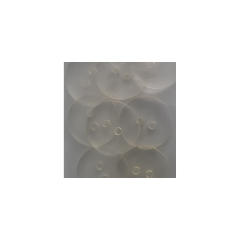knopen doorzichtig   beige 13mm 23 stuks