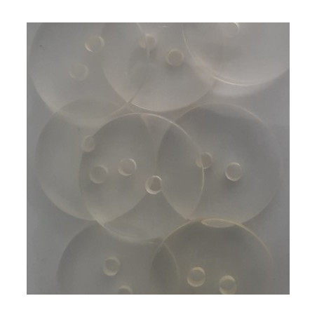 knopen doorzichtig   beige 13mm 23 stuks