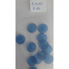 knopen doorzichtig  blauw 13 mm 12 stuks