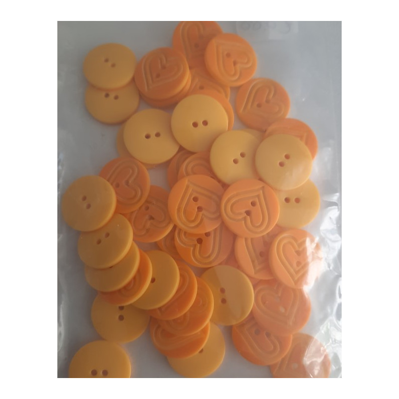 knoop hart geel 15mm