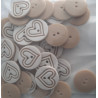 knoop hart beige 15mm