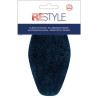 Elleboogstukken 18,5 cm x 9,5 cm opstrijkbaar navy