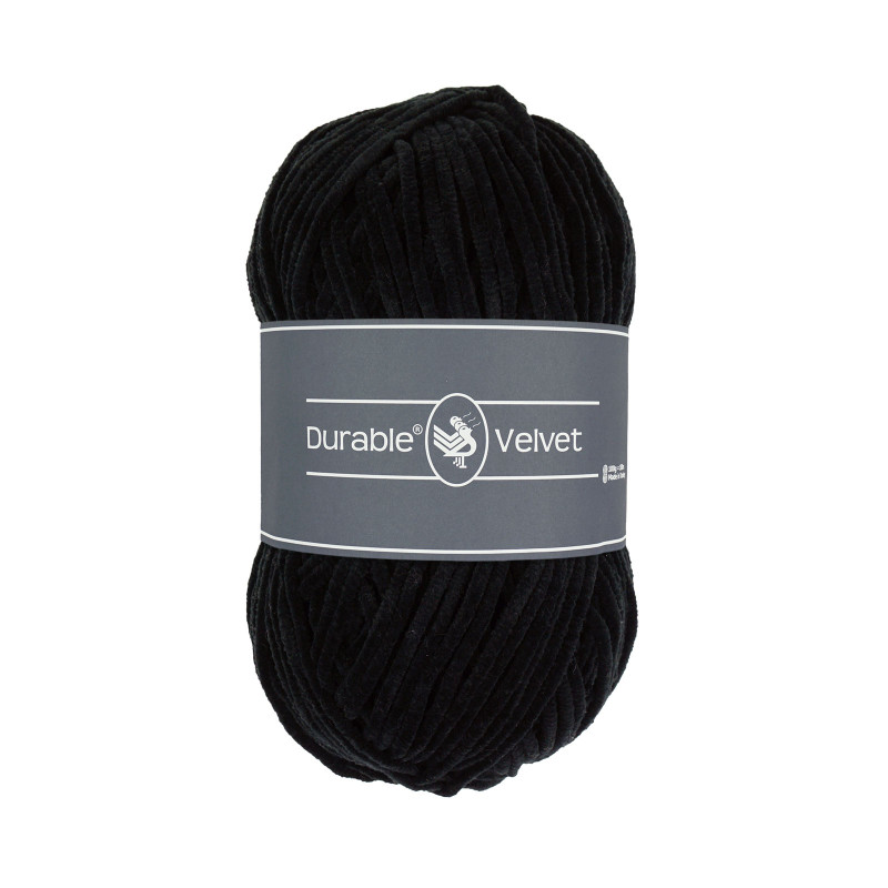 Durable  Velvet brei- en haakgaren 100 gram 180 meter Kleur  325 zwart