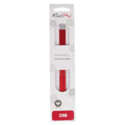 KnitPro Zing sokkennaalden 20cm 2.50mm