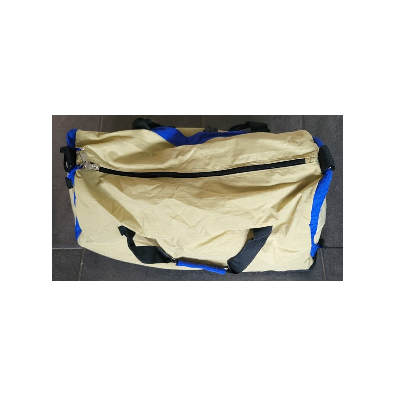 Grote sporttas beige  zwart blauw