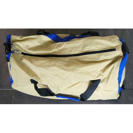 Grote sporttas beige  zwart blauw