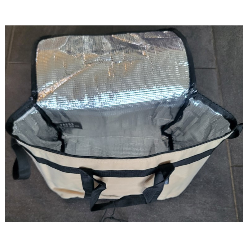 Koeltas 27 x 15 x22 beige zwart