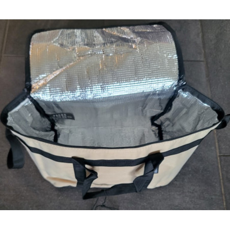 Koeltas 27 x 15 x22 beige zwart