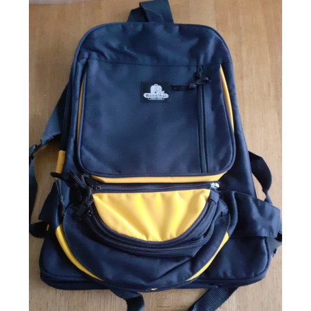Rugzak HANNIBAL travel wear zwart met geel