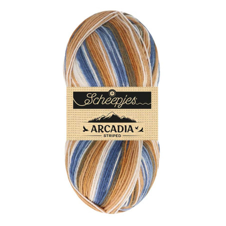 Scheepjes Arcadia Striped 1x100gr - 910 Timber