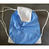 rugtas nylon met koord cobalt blauw wit