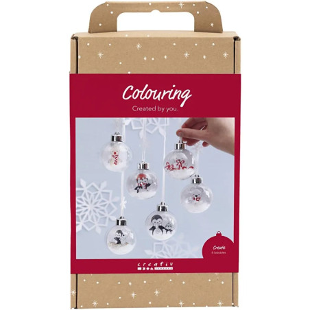 Hobbyset Inkleuren kerstballen