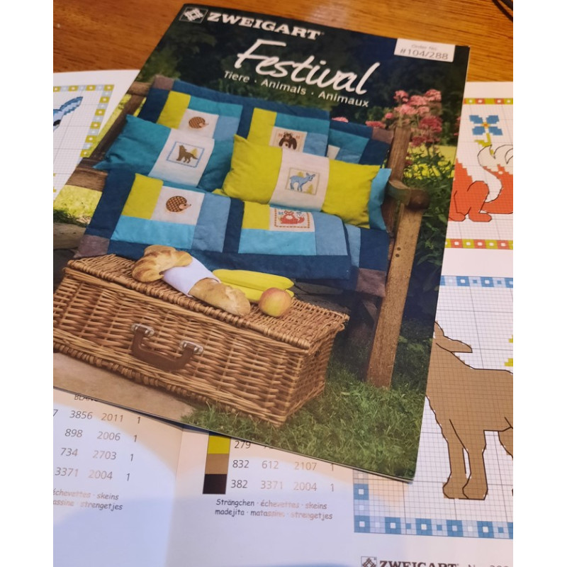 Zweigart borduren dieren 104/288