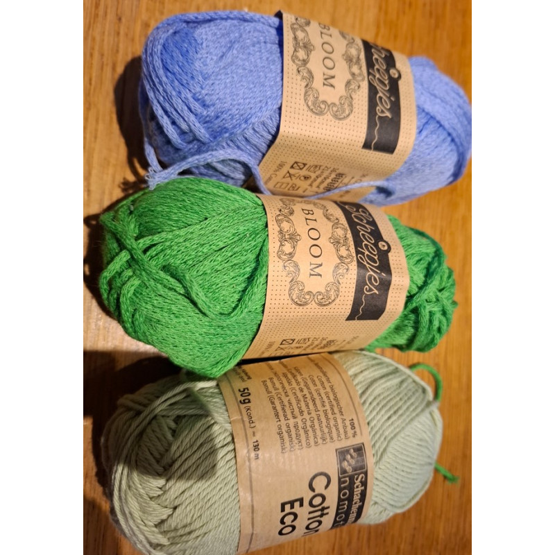 3 bollen katoen bloom en cotton eco